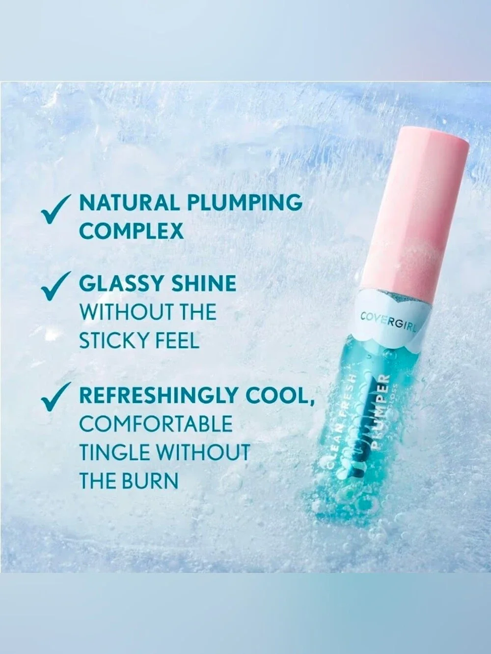CoverGirl Yummy Plumper Gloss in 700 Love At Frost Sight 0.33fl oz BNIB